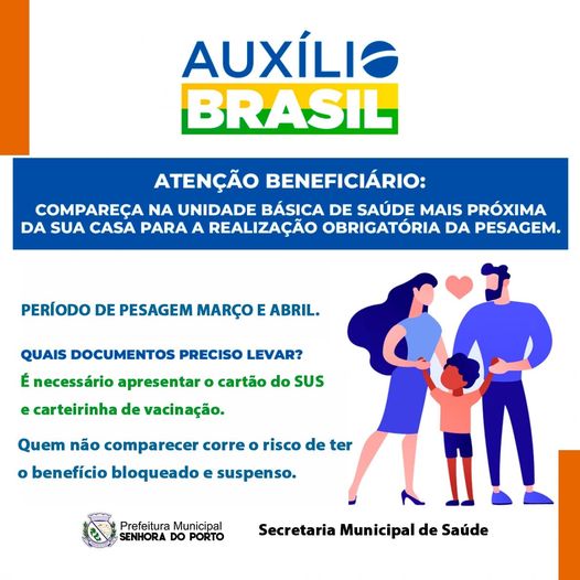 Leia mais sobre o artigo ATENÇÃO BENEFICIÁRIOS DO AUXÍLIO BRASIL.