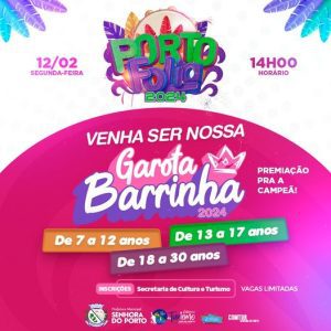 Leia mais sobre o artigo O melhor carnaval da região está chegando e vai acontecer também o concurso da Garota Barrinha 2024